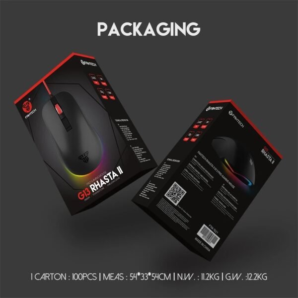 FANTECH รุ่น G13 RHASTA II Gaming Mouse - Image 2