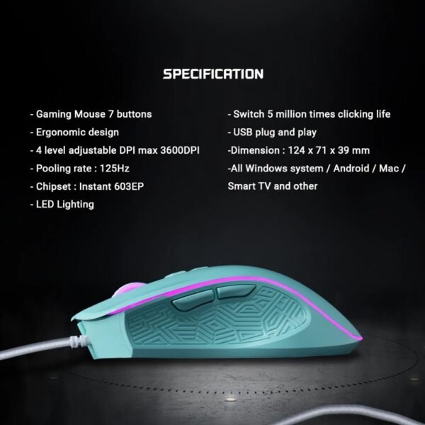 Nubwo NM-96 เมาส์ Silent Mouse - Image 2