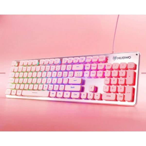 NUBWO Nk-32 PINK EDITION FORTUNE คีย์บอร์ดเกมมิ่ง