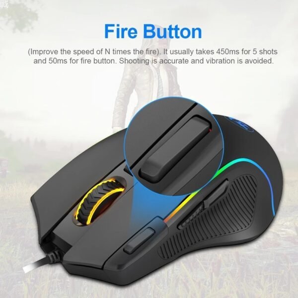 Redragon M612 Predator RGB เมาส์เล่นเกม 8000 DPI Macro - Image 3