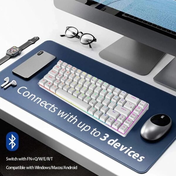 Royal Kludge RK855 RGB Hotswap USB HUB ไร้สาย บลูทูธ 5.0 - Image 2