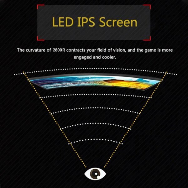 มอนิเตอร์เกมหน้าจอโค้ง 180Hz 1080P 27 นิ้ว - Image 2