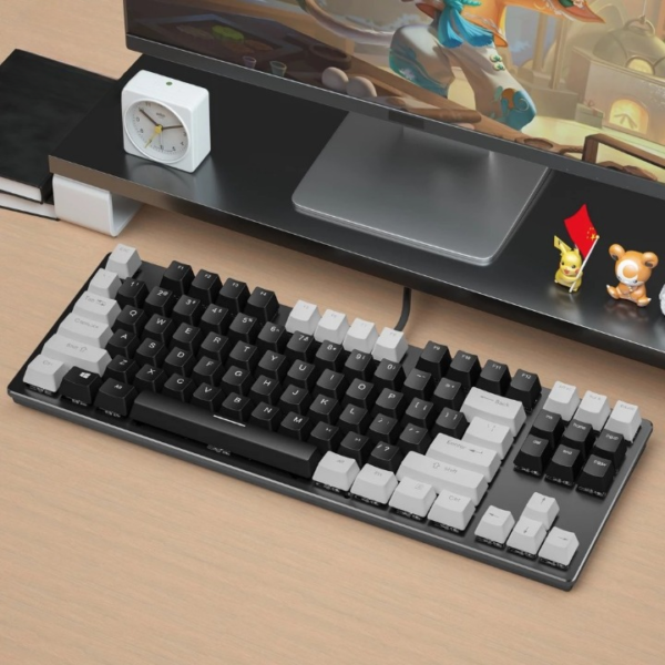 K550 Gaming Keyboard Mechanical 80% คีย์บอร์ดเกมมิ่ง RGB (Blue Switch)