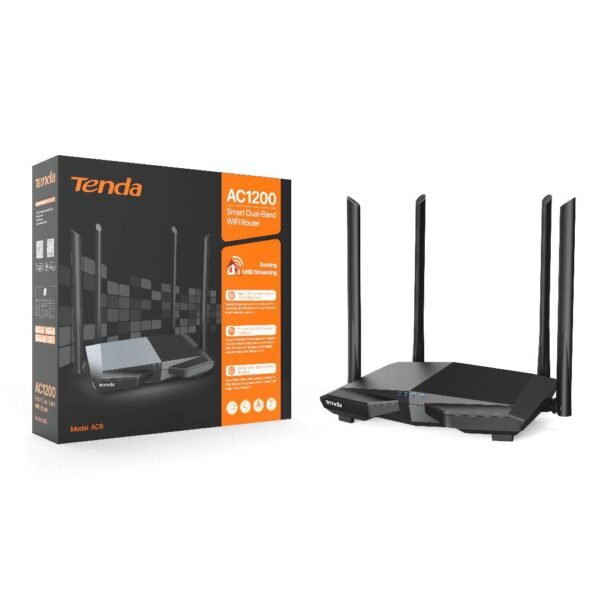 เราเตอร์ไร้สาย Tenda AC6 AC1200 Smart Dual Band - Image 2
