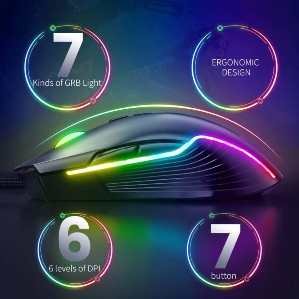 Onikuma CW905  RGB Backlight Microphone USB Optical - Image 3