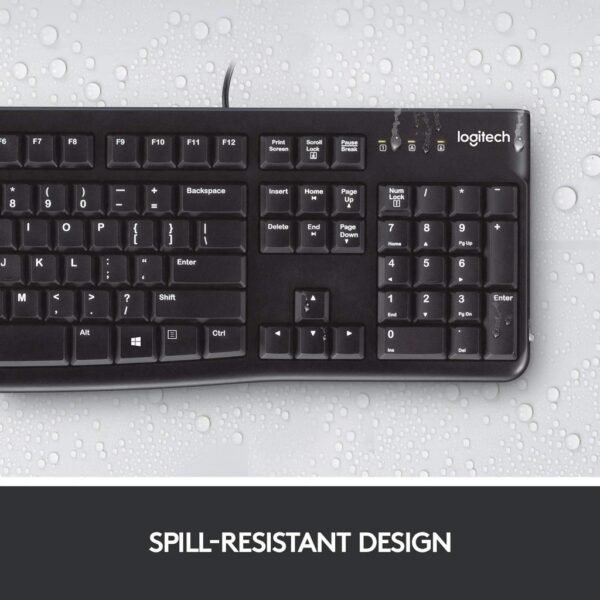 LOGITECH K120 BLACK USB KEYBOARD - Image 3