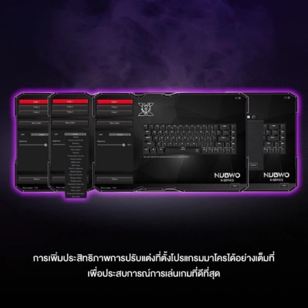 NUBWO X68 KRURGER MECHANICAL MINI RGB GAMING KEYBORD 65% เปลี่ยนสวิทซ์ได้ - Image 3