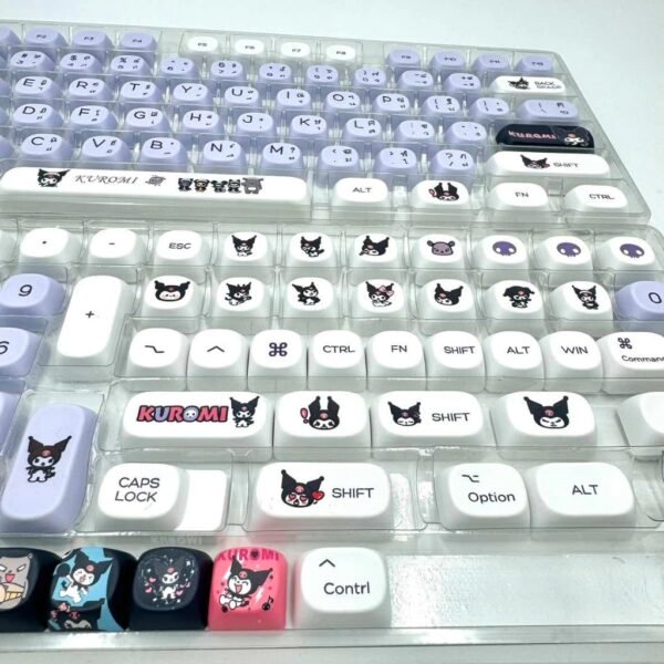 Kuromi keycapsไทย moa คีย์ไทย145 PBT - Image 2