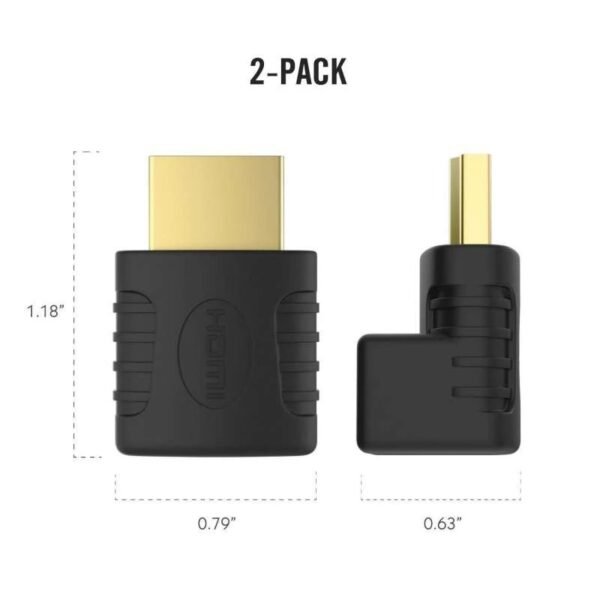 ตัวต่อสาย HDMI แบบงอ สำหรับพื้นที่แคบในการเสียบช่อง HDMI ของทีวี - Image 2